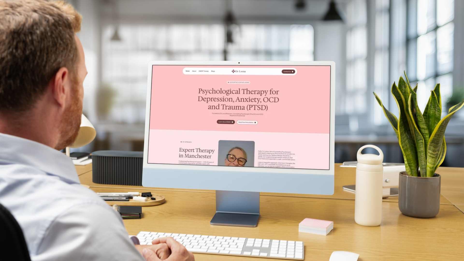 Dr Lorna Robinson Website Mockup