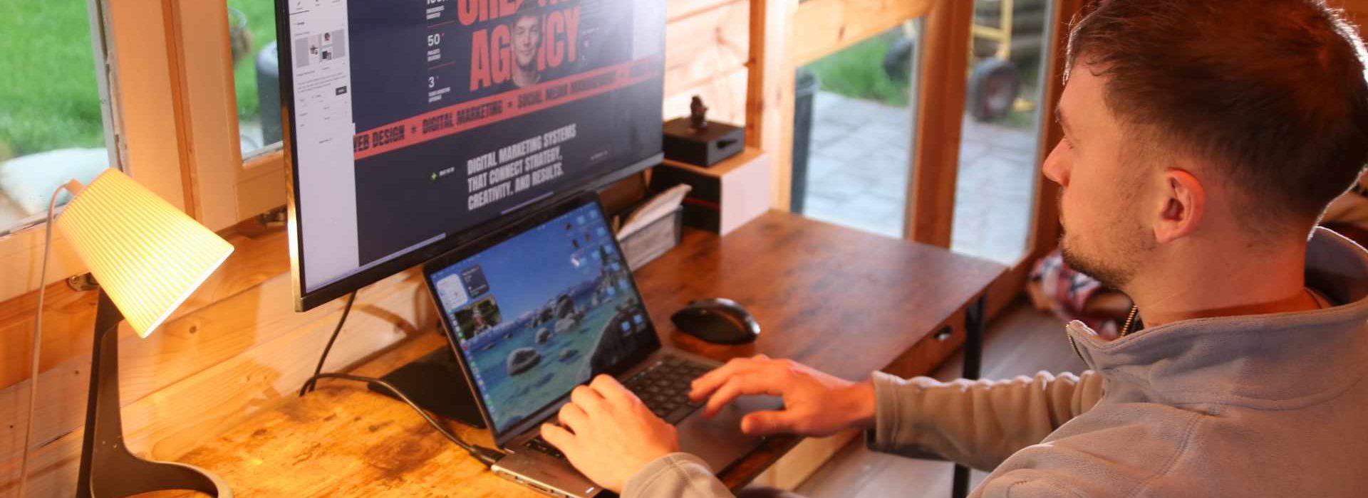 Adam Watters at a desk