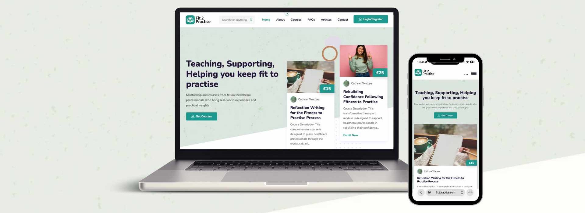 Fit2Practise-Website-Mockup